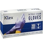 Klex Nitrile Exam Gloves - Medical Grade, Powder Free, Latex Free, Food Safe, Lavender, 100, 300 ...