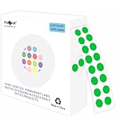 PARLAIM 1/4 Inch Round Permanent Adhesive Color-Code Dot Stickers,1000 Stickers Roll dots Label D...