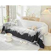 UWWGKK Couch Cover Blanket Reversible for Spring, Chenille Sofa Covers with Tassel,Loveseat Cover...