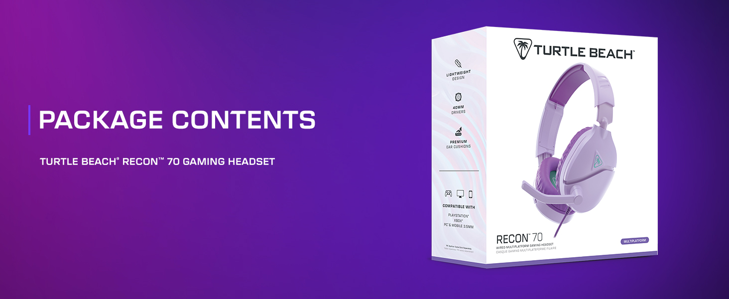 Recon 70 Lavender Package Contents
