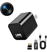 FANGJIE 1080P HD Charger Camera with Motion Detection, 106° Wide Angle, No WiFi/Monthly Fee, Mini...