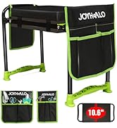 joyhalo 10.8 inch Wider Garden Stool, Heavy Duty Foldable Garden Kneeler and Seat with Extra-Thic...