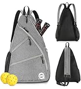 A11N SPORTS Pickleball Bag, Reversible Crossbody Sling Bag/Backpack for Women Men