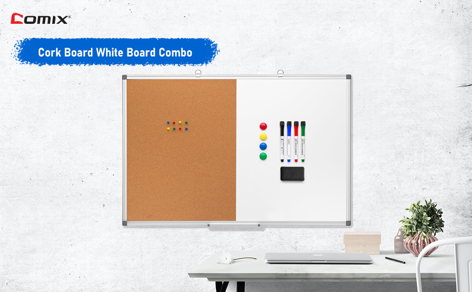 CB6090 Cork Board White Board Combo