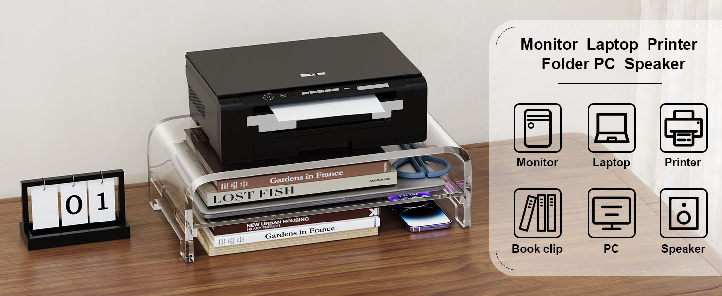 Clear Computer Stand