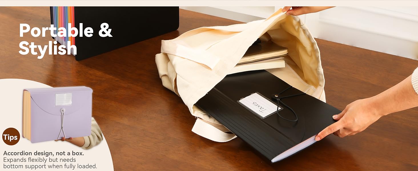 accordion file organizer