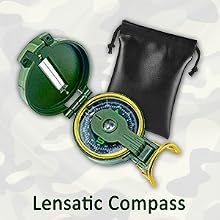 Lensatic compass