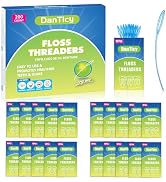 Bridge Dental Floss Threaders, Firm and Stiff Loops for Braces, Bridges, Implants, Retainers, Ort...