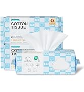 Winner Disposable Face Towels Upgraded | 100% USA Cotton Face Towelettes | Super Soft & Thick Fac...