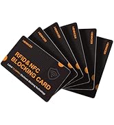 6Pack RFID Blocking Cards Premium Contactless NFC Debit Credit Card Passport Protector Blocker Se...