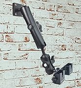 HYS Heavy Duty Drill Base Tablet Handheld CB Radio/Mic Holder Truck Mount, Aluminum 360° Adjustab...