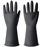 ThxToms Dishwashing Gloves, 3 Pairs Reusable Latex Cleaning Gloves for Housework, Kitchen, Bathro...