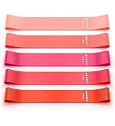 Renoj Resistance Bands, Exercise Workout Bands for Women and Men, 5 Set of Stretch Bands for Boot...