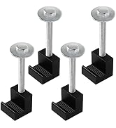 4 Pack Truck Tool Box Mounting Kit, Aluminum Mounting Clamps Truck Tool Box Mount Tie Downs, Pick...
