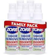 ZORBX Unscented Odor Eliminator for Strong Odor 2 Fl Oz Pack of 5 - Used in Hospitals & Healthcar...