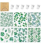 6 Pack Swedish Dishcloths for Kitchen, Absorbent Dish Cloths Swedish Dish Towels with Adhesive Cl...