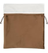 Segbeauty 11.8x15.7''Velvet Hair Dryer Diffuser Dust Bag with Drawstring | 1 Pack Brown Large Sat...
