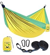 SZHLUX Kids Hammock - Kids Camping Gear, Camping Accessories with 2 Tree Straps and Carabiners fo...