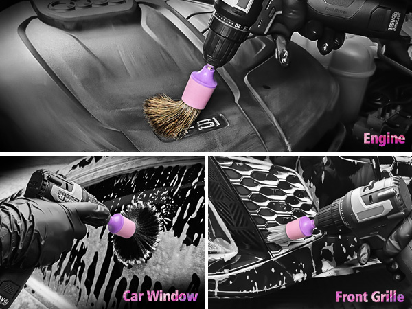 Car Detail Drill Brush Set