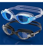 ZABERT 2 Pack Unisex-Adult & Youth Swim Goggles, W7