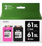 ejet 61XL Ink Cartridges Combo Pack Remanufactured Replacement for HP 61 XL Ink 61 Ink for HP Env...