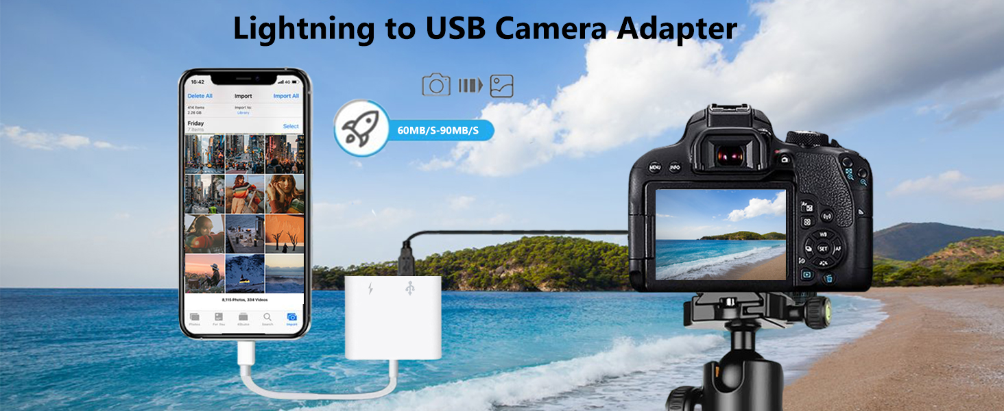 Lightning to USB Camera Adapter