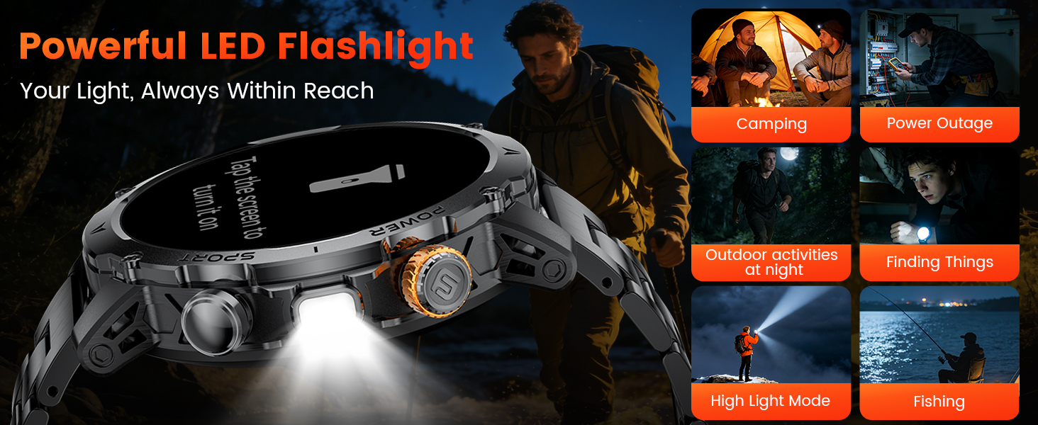 smartwatch for men big face watch for men mens work watch