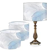 Table Lamp Shade, 13”W x 10”H HD Printing Geometric floral leaves marble Lampshade, Lamps shades,...
