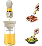 TINMIX Oil Dispenser Bottle with Barbecue Brush - Oil Storage and Dispenser Container and Silicon...