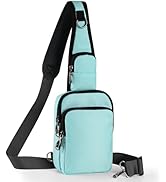 Keanoo Sling Bag, Crossbody Bag with Zipper Lock, RFID & Water Resistant for Women and Men Small ...