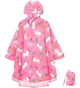 WAWSAM Lightweight Rain Poncho Kids, Ponchos for Kids Waterproof Reusable Hooded, Kids Poncho Rai...