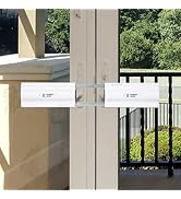 French Patio Door Security Lock for Double Hinged Swing Door Levers, Only Works with 2 Horizontal...