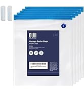 OUII Sous Vide Bags Only Kit For Anova and Joule Cookers, 20 Extra Large Reusable BPA Free Food V...
