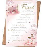 gerdiny Birthday Card Gifts for Best Friend Woman Her, Bestie Birthday Card, Best Friend Birthday...