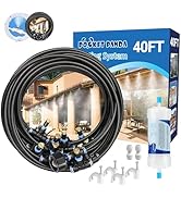 Misters for Outside Patio, Outdoor Water Misting Cooling System w Filter, 40FT|12M. Backyard Mist...