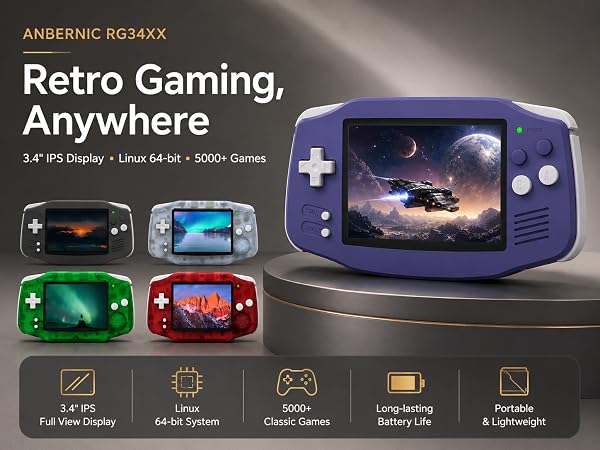 Anbernic RG34XX Retro Handheld Game Console