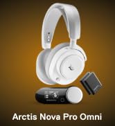 SteelSeries Arctis Nova Pro Omni Wireless Gaming Headset - White | 96kHz/24bit, ANC, ClearCast Pr...