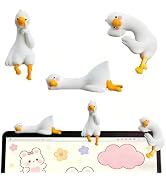 SJzdzsw Mini Resin Goose Figurines, 3PCS Cute Goose Figurines for Computer Monitor, Car Dashboard...