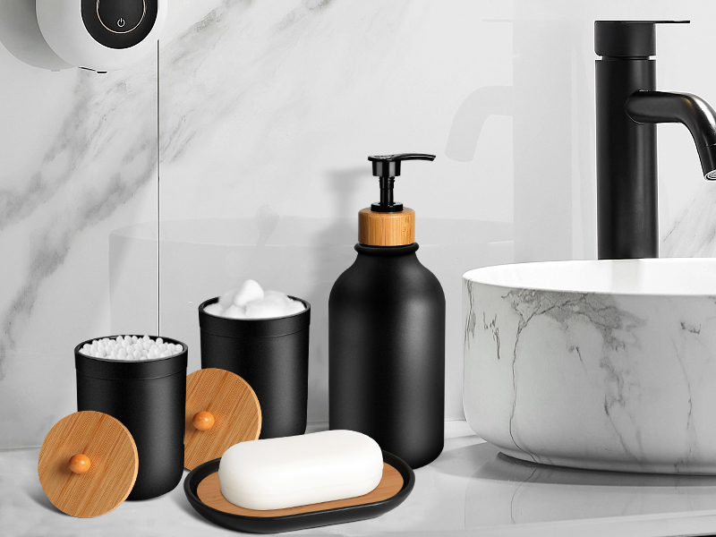 bathroom accessory set