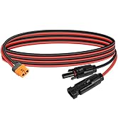 YACSEJAO Solar to XT60i Charging Cable 12AWG 1.5M Solar Plug to XT60 Socket Solar Connector to XT...