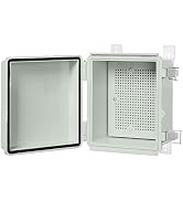 LeMotech ABS Junction Box Hinged Cover Stainless Steel Latch IP67 Waterproof Plastic Universal En...