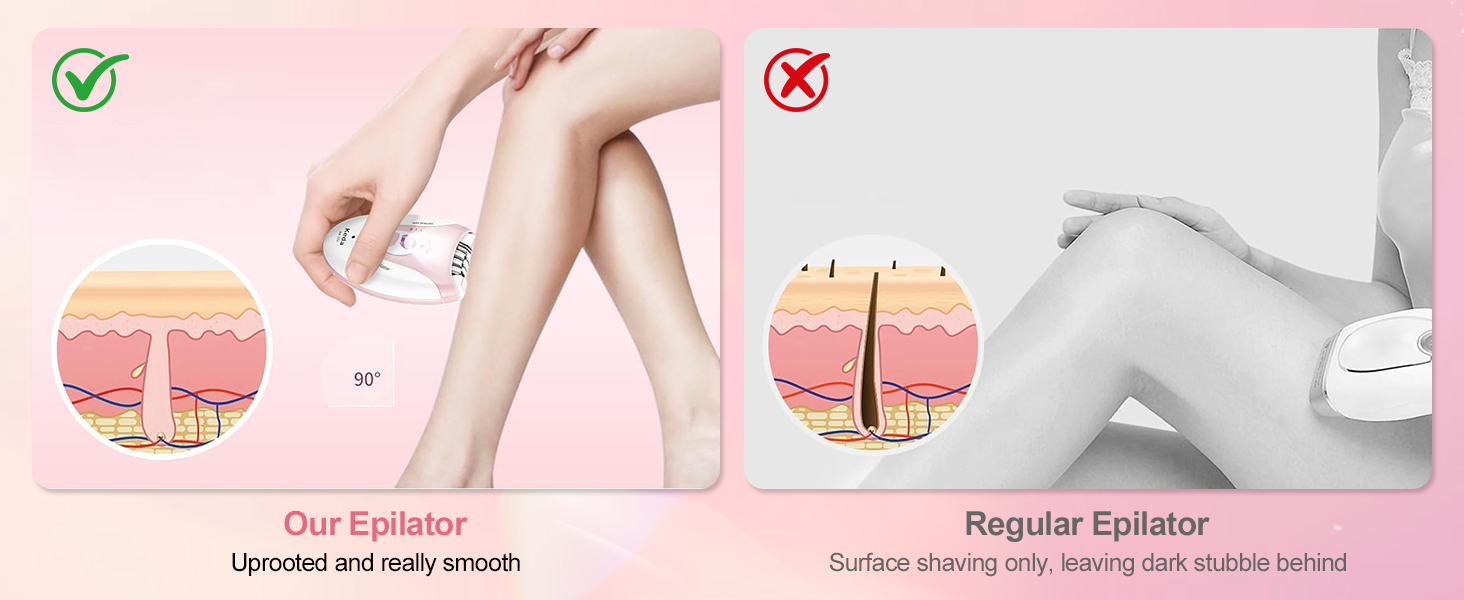 smooth glide epilator for women facial hair