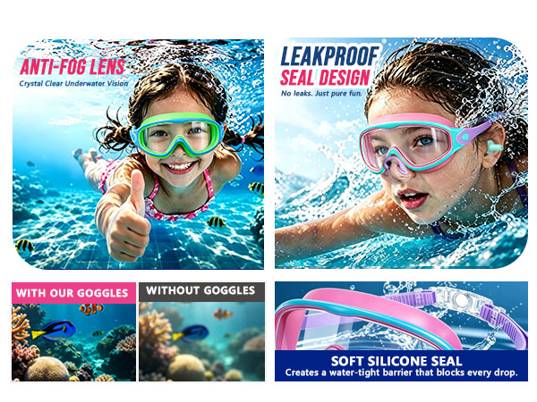 swimming goggles for kids anti fog swim goggles leakproof swim goggles
