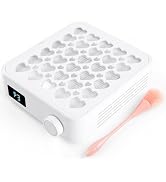 BQAN Nail Dust Collector with 4200RPM Fan - Portable Nail Vacuum Cleaner with Reusable Filter for...