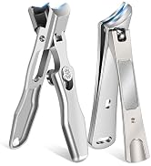 Toenail Clippers for Seniors Thick Nails,Slanted Curved Ingrown Nail Clippers for Men Heavy Duty ...