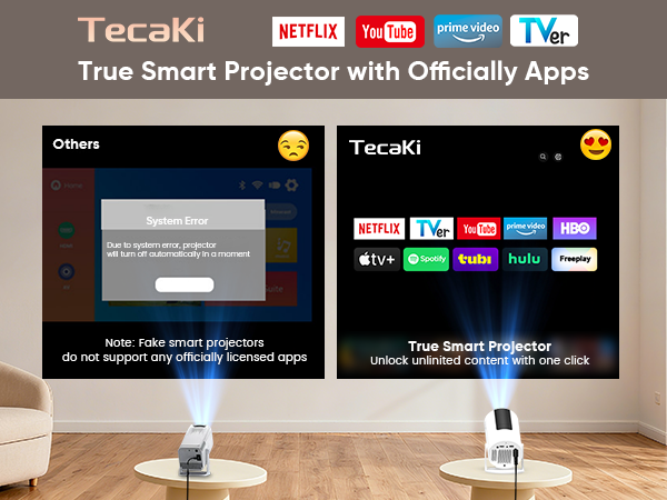 projector with apps