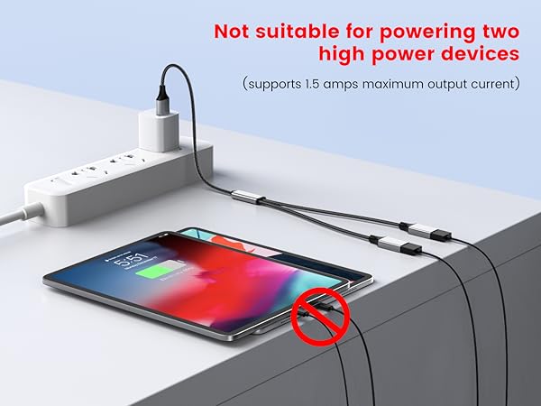 Dual USB 2.0 Power Cord