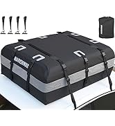 MARCHWAY Waterproof Car Roof Luggage Bag, Weatherproof Soft Shell Rooftop Cargo Carrier Bag for V...