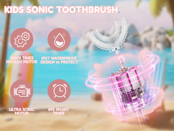 Axolotl kids electric u toothbrush