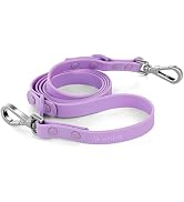 Wisedog Waterproof Dog Leash – 5ft/6ft Adjustable with 2 Hooks & Traffic Handle, Easy to Clean Do...